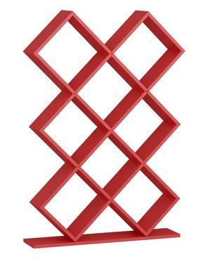 Pastatoma lentyna Kalune Design Kumsal 788DEC3606, raudona, 19.5 cm x 90 cm x 129 cm