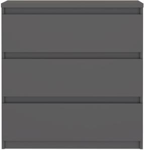 Komoda Forte Chelsea CHLK23-U27S, pilka, 42.2 cm x 77.2 cm x 79.9 cm