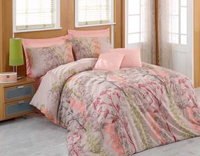 Patalynės užvalkalų komplektas Mijolnir Urla 143EPJ4811, raudona/rausva/smėlio, 200 x 220 cm