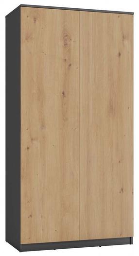 Spinta SD-90, antracito/ąžuolo, 90 cm x 50 cm x 180 cm