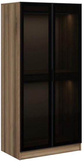 Spinta Kalune Design Kale Glass 210, tamsiai pilka, 52 cm x 90 cm x 210 cm