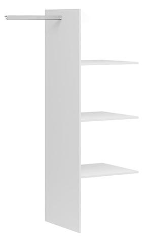 Sieninė lentyna Horton S488-SZF2D_OPCJA_1-BI, balta, 52 cm x 102.5 cm x 162 cm