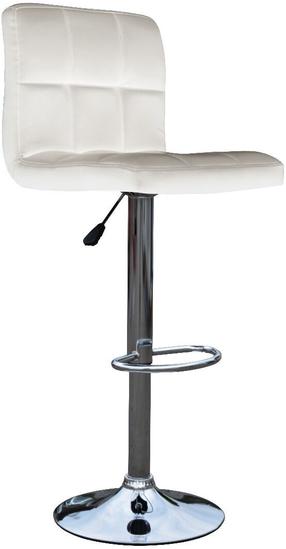 Baro kėdė OTE Kappa STOŁEK KAPPA BIAŁY, matinė, balta, 36.5 cm x 42 cm x 93.5 - 116 cm