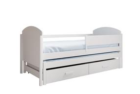 Vaikiška lova, su daiktadėže viengulė ADRK Olen, balta, 90 x 200 cm, su patalynės dėže, su čiužiniu