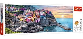Dėlionė Trefl Vernazza At Sunset Italy 29516, 23.7 cm x 66 cm, 500 vnt., įvairių spalvų
