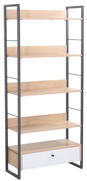 Pastatoma lentyna Home4you Study Study, ruda/juoda, 30 cm x 70 cm x 159 cm