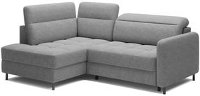 Kampinė sofa - lova Barea, tamsiai pilka, kairinė, 208 x 160 cm x 100 cm