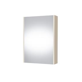 Pakabinama vonios spintelė su veidrodžiu Riva Outline, smėlio, 13.8 cm x 47.6 cm x 67.6 cm