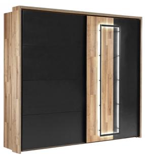 Spinta Forte Sirius Crown SRCSET01B-C837, ąžuolo/juoda, 63.5 cm x 280.9 cm x 215.9 cm