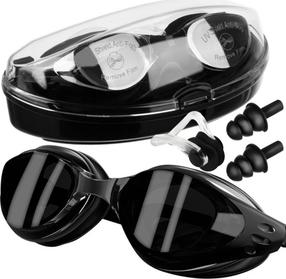 Plaukimo akiniai Trizand 23487, juoda/pilka