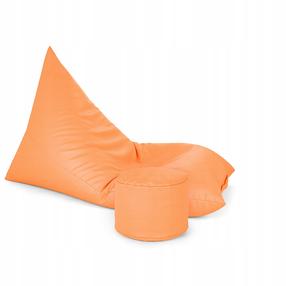 Sėdmaišis su pufu Sako Oxford XL, oranžinis