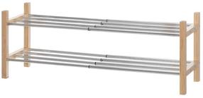 Batų lentyna 4Living, sidabro/rusva, 30 cm x 57 cm x 37 cm