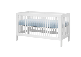 Kūdikio lovytė viengulė Pinio Basic 030-010-110, balta, 60 x 120 cm, be patalynės dėžės, be čiužinio