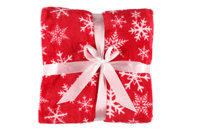 Pledas Winteria Snowflake, baltas/raudonas, 130 cm x 170 cm
