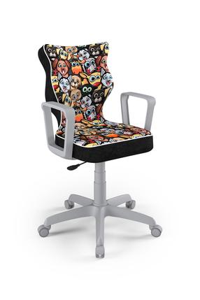 Vaikiška darbo kėdė Norm Storia 28, 61 x 61 x 99 cm, ruda/juoda/oranžinė