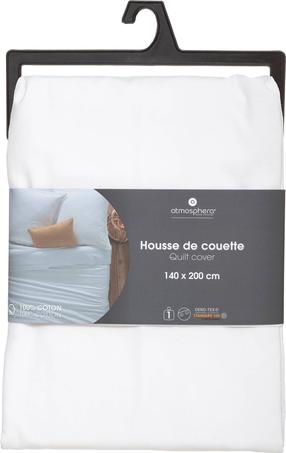 Antklodės užvalkalas Atmosphera, balta, 140 cm x 200 cm