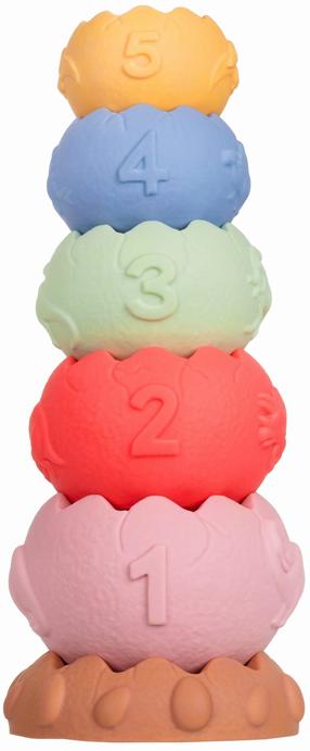 Edukacinė piramidė, sensorika, manipuliacijos Tullo, įvairių spalvų, 6 vnt.