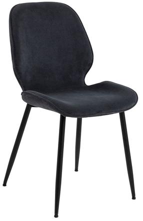 Valgomojo kėdė Femke, antracito/juoda, 57.5 cm x 47.5 cm x 85 cm