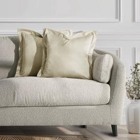 Dekoratyvinės pagalvėlės užvalkalas Restilo Velvet, smėlio, 45 cm x 45 cm, 2 vnt.