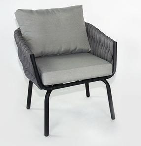 Lauko kėdė DM Grill SD3077, juoda/pilka, 70 cm x 71 cm x 73 cm