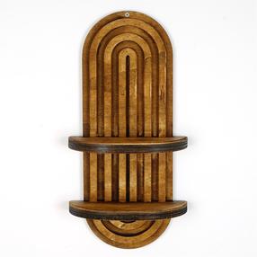 Sieninė lentyna Kalune Design RAF265, riešuto, 40 cm x 20 cm x 9 cm