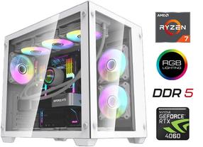 Stacionarus kompiuteris Mdata Gaming Ryzen 7 7800X3D, DDR5 16 GB, SSD+HDD 2 TB 1 TB, RTX 4060 8 GB GDDR6