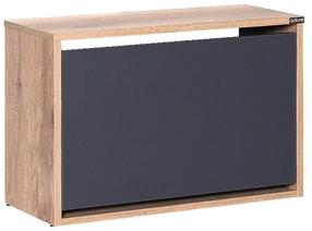 Batų spintelė Kalune Design SHC-110-TA-1, antracito/riešuto, 60 cm x 30 cm x 42 cm