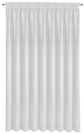 Dieninė užuolaida Sibel, baltos/sidabro, 300 cm x 150 cm