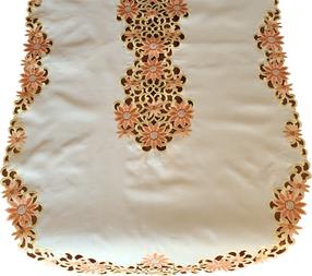 Stalo takelis stačiakampė Mariall OH-255-B, kreminė/oranžinė, 80 x 140 cm