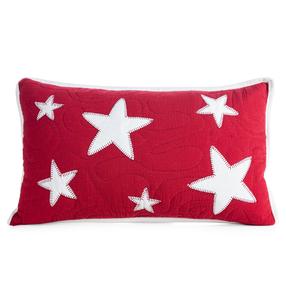 Dekoratyvinės pagalvėlės užvalkalas PSWA-193, balta/raudona, 50 cm x 30 cm