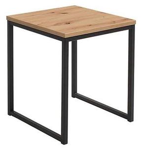 Kavos staliukas Aroz, ąžuolo/šviesiai ruda, 40 cm x 40 cm x 40 cm
