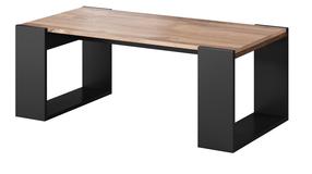 Kavos staliukas Cama Meble Wood, antracito/ąžuolo, 120 cm x 55 cm x 46 cm