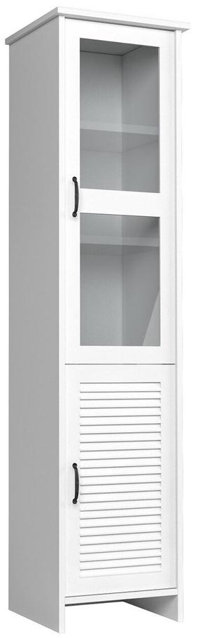 Spintelė - vitrina Gala Meble Orient OR-W1DS-BI, balta, 42.5 cm x 48.4 cm x 198.5 cm