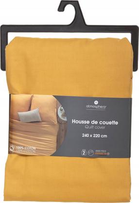 Antklodės užvalkalas Atmosphera, geltona, 220 cm x 240 cm