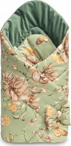 Kūdikio antklodė-vokelis Sensillo, 75 x 75 cm, žalia/rožinė