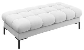 Prieškambario suoliukas Micadoni Home Mamaia, baltas/juodas/pilkas, 62 cm x 133 cm x 41 cm