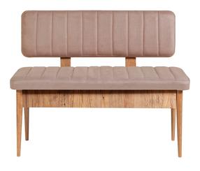 Suoliukas Kalune Design Vina, pilka/pušies, 110 cm x 46 cm x 85 cm