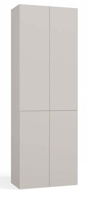 Vonios spintelė su skalbinių krepšiu Nel 1K/DD, smėlio, 30 cm x 60 cm x 174 cm