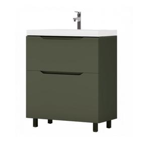 Vonios spintelė su praustuvu Sanservis Sevilla Sava 60, žalia, 46 cm x 60 cm x 82 cm