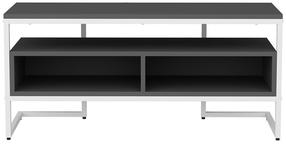 TV staliukas Kalune Design Merrion, antracito/balta, 35 cm x 110 cm x 49.9 cm