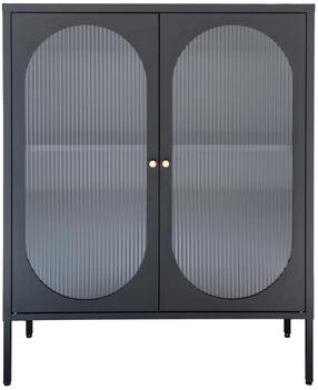 Spintelė - vitrina House Nordic Adelaide 3001205, juoda, 90 cm x 35 cm x 110 cm