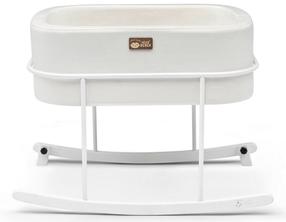 Lopšys kūdikiams viengulė Kalune Design Hier Cradle, balta, be patalynės dėžės, su čiužiniu