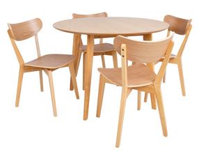 Valgomojo komplektas Home4you Roxby, ąžuolo