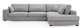 Sofa Polak Meble Carmex Lincoln, pilka, dešininė, 256 x 320 cm x 90 cm