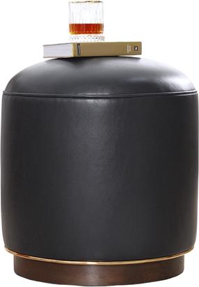 Pufas Hanah Home Milotte Anthracite, tamsiai pilka, 42 cm x 42 cm x 43 cm