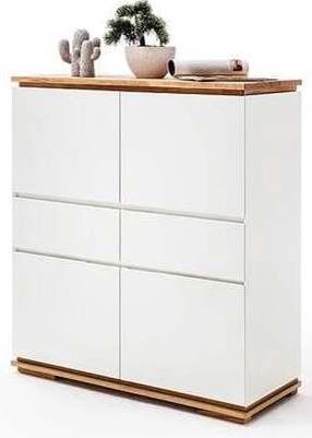 Komoda MC Akcent Chiaro, balta, 102 cm x 40 cm x 115 cm