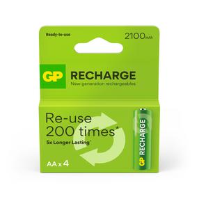 Įkraunamas elementas GP GPRHC212L001, AA, 2100 mAh, 4 vnt.