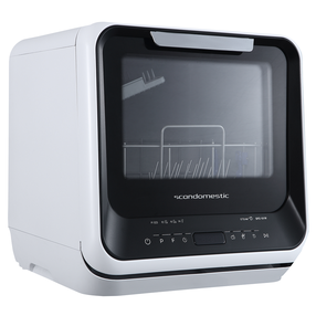 Stalinė indaplovė Scandomestic SFO 101 W, balta/juoda