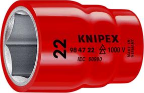 Žvaigždinė varžtų veržlių galvutė Knipex 98 47 22, 58 mm, 22 mm, 1/2", Ø35 mm