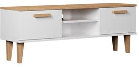 TV staliukas Kocot Kids Denver, balta/smėlio, 120 cm x 35 cm x 47.2 cm